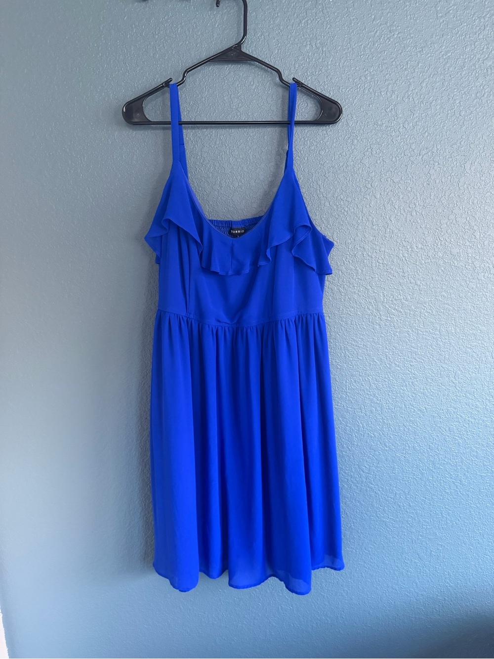 torrid Bold Cobalt Ruffle Sundress